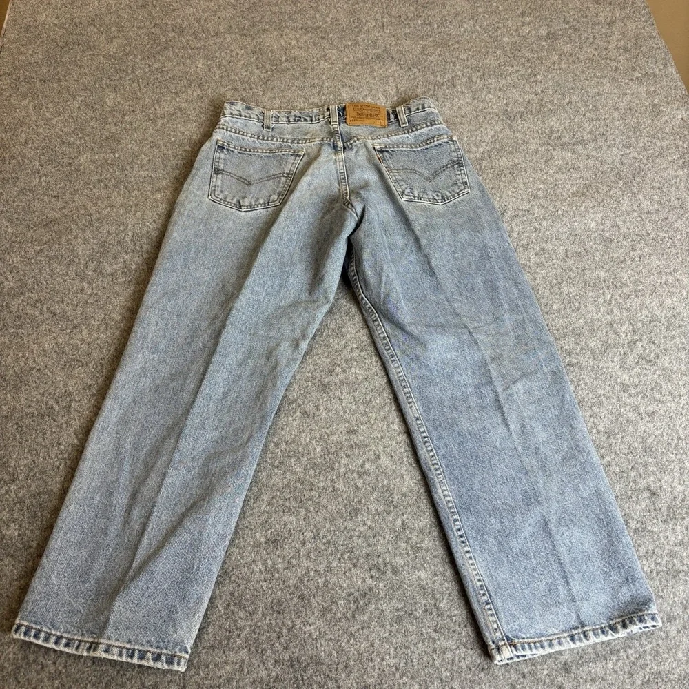 Levi Jeans 562 32x26 Boys Light Wash Y2K Denim Orange Tab‎